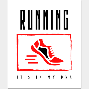 Running It's in my DNA Posters and Art